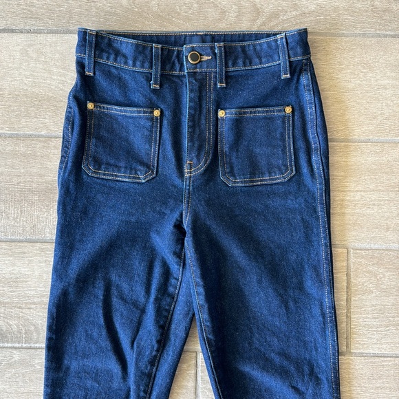 KHAITE The Raquel Crop Jean in Raw Size: 26 - Picture 3 of 9